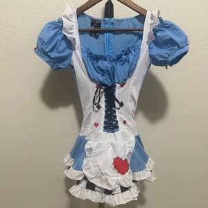 Alice in wonderland his and her Alice/Mad hatter costume bundle!